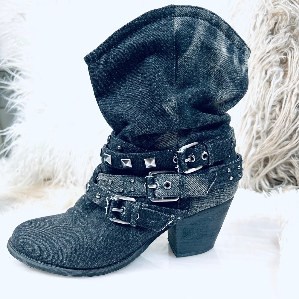 Report Western Grunge Studded Ankle Boots - Picture 2 of 12